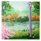 Vogelhaus Fliese (Vorderseite)