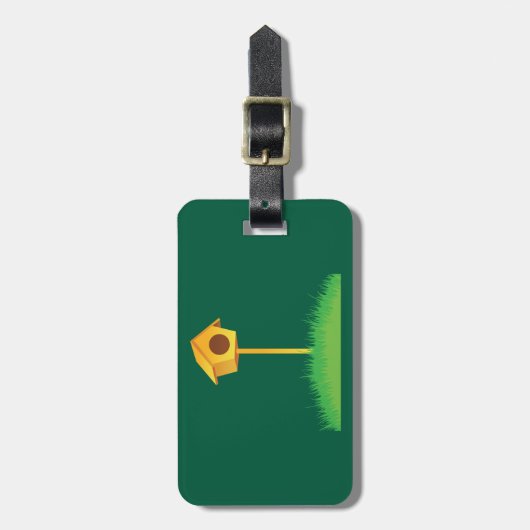 Vogelhaus Gepäckanhänger (Vorderseite vertikal)