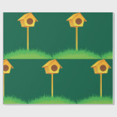 Vogelhaus Geschenkpapier (Flach)