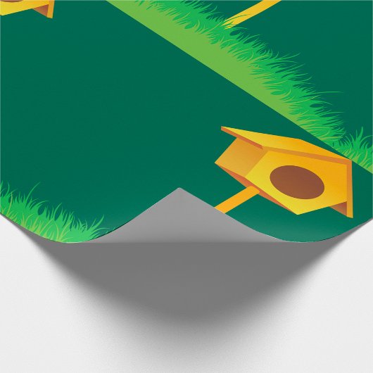 Vogelhaus Geschenkpapier