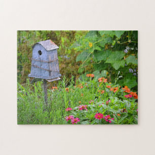 Vogelhaus im Garten Puzzle