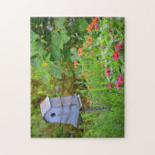 Vogelhaus im Garten Puzzle (Vertikal)