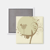 Vogelhaus Magnet (Vorderseite/Rückseite)