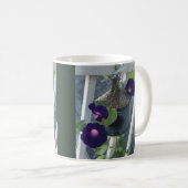 Vogelhaus mit Prunkwinde Kaffeetasse (VorderseiteRechts)