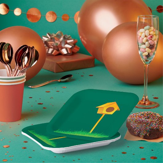 Vogelhaus Pappteller