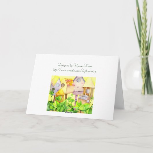 Vogelhäuser - Änderung der Karte für die Ankündigu (Rückseite)