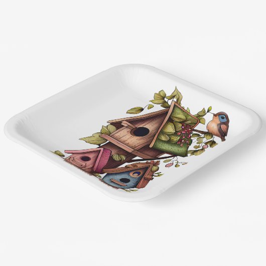 Vogelhäuser Pappteller (Gewinkelt)