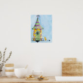 Vogelhausmauer Poster (Küche)