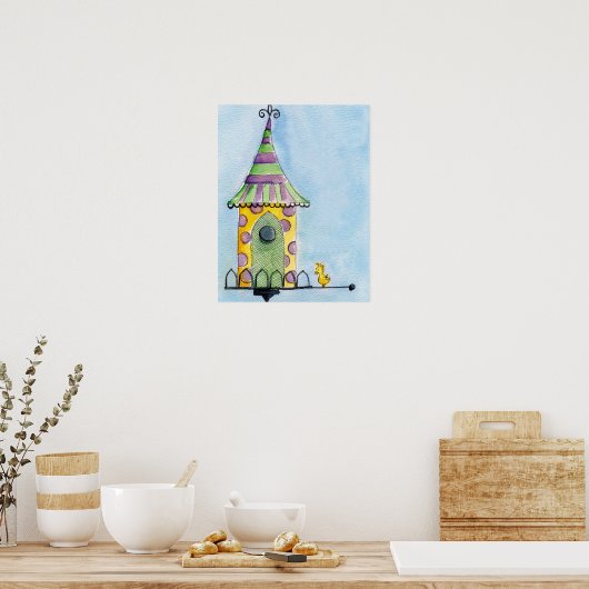 Vogelhausmauer Poster (Küche)