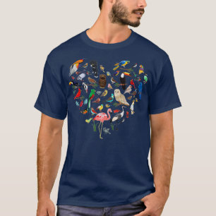 Vogelherz - Vogelbeobachtung Vogelbeobachter Vogel T-Shirt