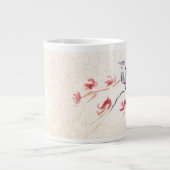 Vogelhintergrund Jumbo-Tasse (Vorderseite)