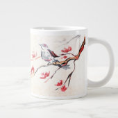 Vogelhintergrund Jumbo-Tasse (Rechts)
