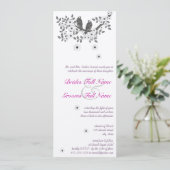 Vogelhochzeit der verzauberten Waldlove Einladung (Stehend Vorderseite)