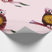 Vogelhühner, Blumenblätterpapier Geschenkpapier (Ecke)