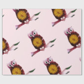 Vogelhühner, Blumenblätterpapier Geschenkpapier (Flach)