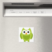 Vogelhühner Grüner Niedlicher Cartoon Tier Magnet (In Situ (Geschirrspüler))