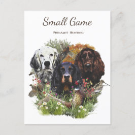 Vogelhund, Fasanenjagd Postkarte