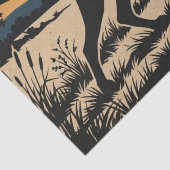 Vogelhund-Silhouette Seidenpapier (Detail)