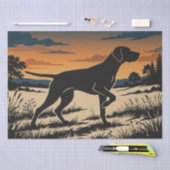Vogelhund-Silhouette Seidenpapier (Handwerk)