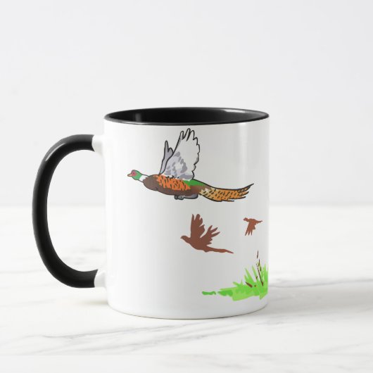 Vogelhund und Fasane Tasse (Links)