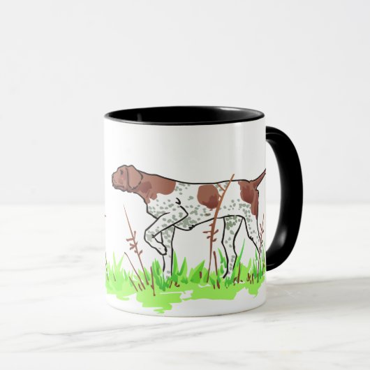 Vogelhund und Fasane Tasse (VorderseiteRechts)