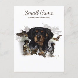 Vogelhund , Vogeljagd in Upland Postkarte