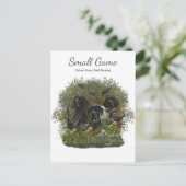 Vogelhund , Vogeljagd in Upland Postkarte (Stehend Vorderseite)