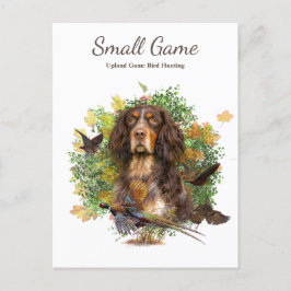 Vogelhund , Vogeljagd in Upland Postkarte