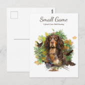 Vogelhund , Vogeljagd in Upland Postkarte (Vorne/Hinten)