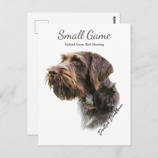 Vogelhund , Vogeljagd in Upland Postkarte (Vorne/Hinten)