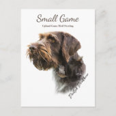 Vogelhund , Vogeljagd in Upland Postkarte (Vorderseite)