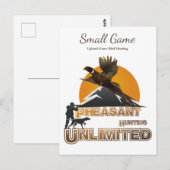 Vogelhund , Vogeljagd in Upland Postkarte (Vorne/Hinten)