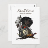 Vogelhund , Vogeljagd in Upland Postkarte (Vorne/Hinten)