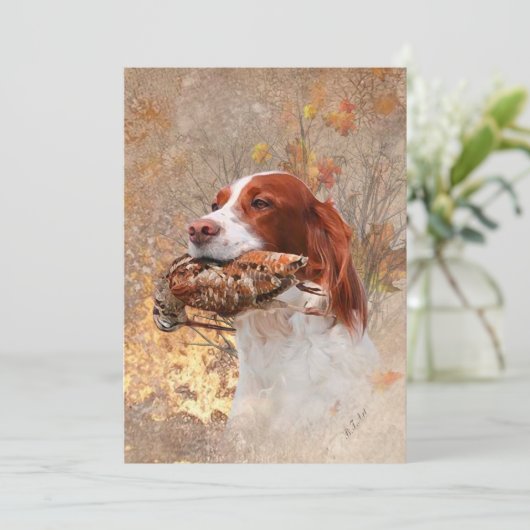 Vogelhund, Waldhundjagd Einladung (Stehend Vorderseite)