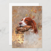 Vogelhund, Waldhundjagd Einladung (Vorne/Hinten)