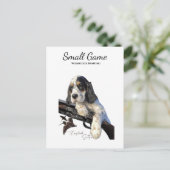 Vogelhund, Waldhundjagd Postkarte (Stehend Vorderseite)