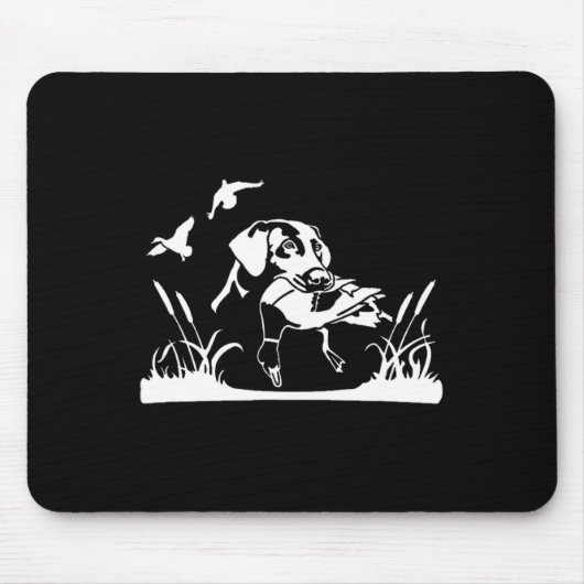 Vogelhundenjagd Willow in der Sumpfjagd Mousepad (Vorne)