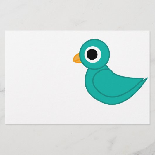 Vogelillustration Briefpapier (Vorderseite)