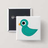 Vogelillustration Button (Vorne & Hinten)
