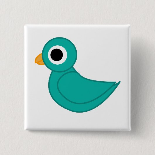 Vogelillustration Button (Vorderseite)