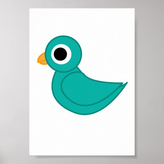 Vogelillustration Poster (Vorne)