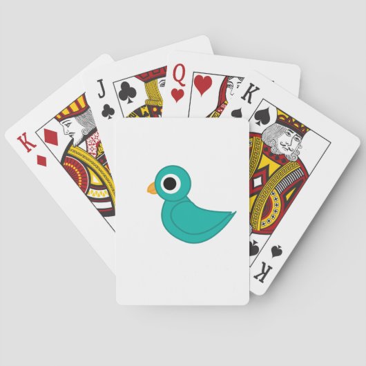 Vogelillustration Spielkarten (Rückseite)