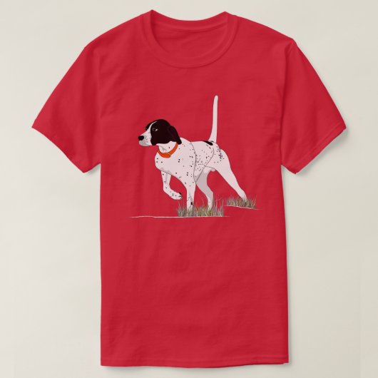 Vogeljagd auf Jäger Männer Englischer Pointer Dog T-Shirt (Design vorne)
