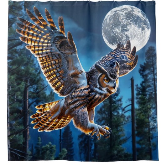 Vogeljagd Duschvorhang (Vorderseite)