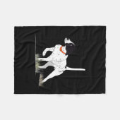 Vogeljagd Männer Englischer Zeiger Hund Gr Fleecedecke (Vorderseite (Horizontal))