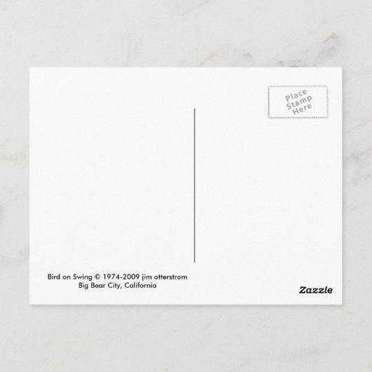 Vogeljagd Postkarte (Rückseite)