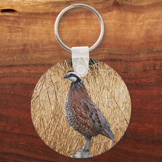Vogeljagdgeschenke, Bobwhite Quail Junting Schlüsselanhänger (Vorderseite)