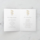 Vogelkäfig Gelbgraues Hochzeitsprogramm Programm (Innenseite)