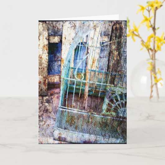 Vogelkäfig Karte (Gelbe Blume)