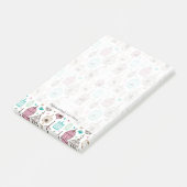 Vogelkäfig-Liebe Kinderhintergrund Post-it Klebezettel (angewinkelt)